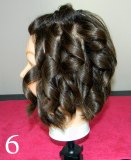 Inverted bob with curls