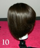 Side profile of an angled bob