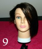 Angled bob with a face framing fringe