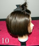 Blow dry a bob with a gentle curve