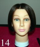 Curves of a bob hairstyle from the front view