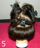 Blow dry with a bow dry brush