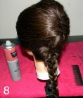Secure the braid at the bottom