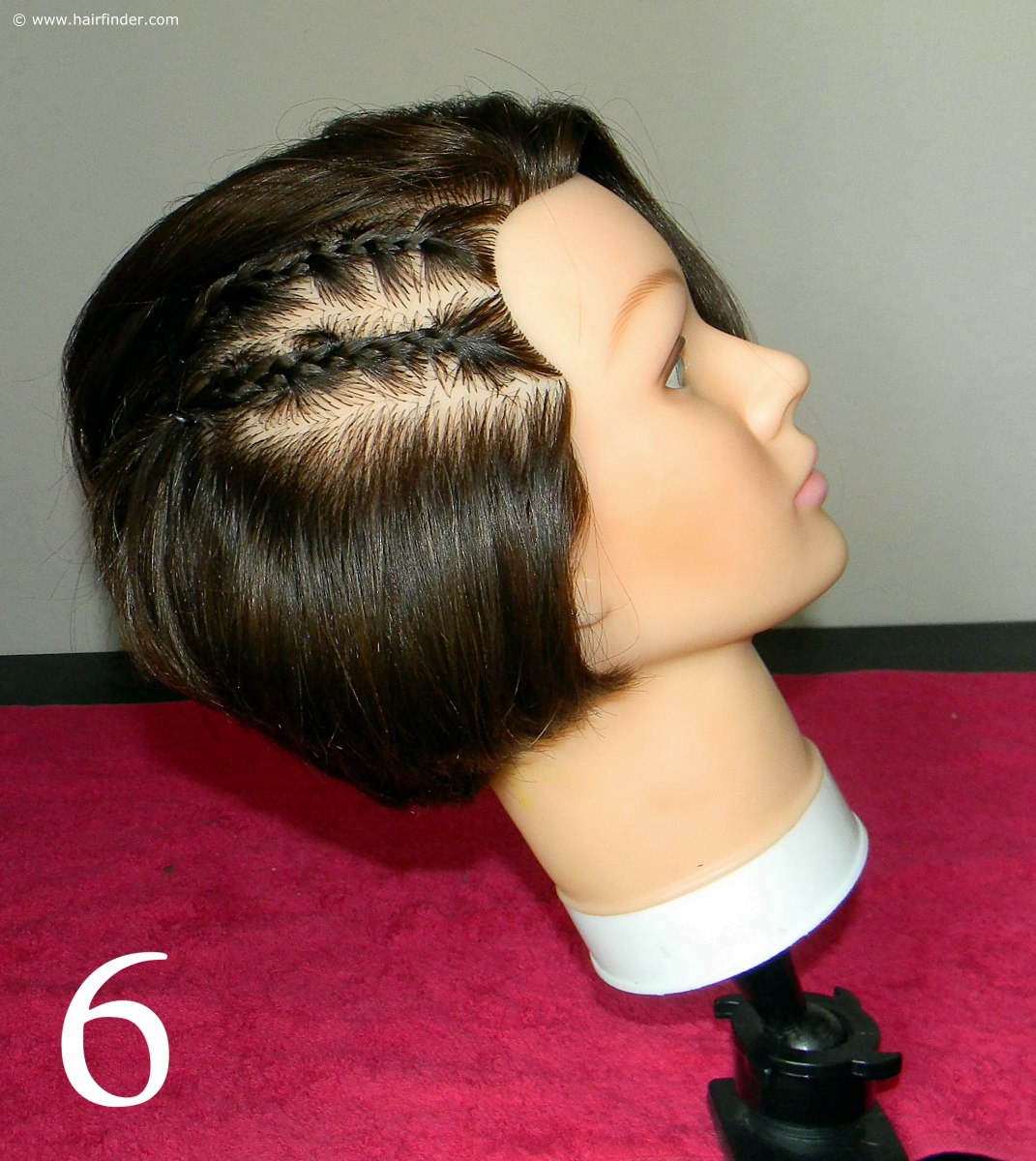 How To Do Cornrows On A Short Angled Bob Cornrow Braiding