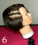 Creating cornrow braids