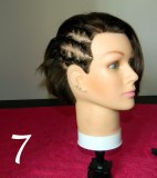 Cornrow braids for short hair