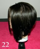 Silhouette of an inverted bob