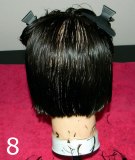 Sections for a short bob haircut