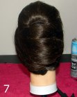 Glossy and elegant chignon