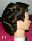 Vintage up-style - The silhouette of the hairstyle