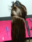 Vintage up-style - Flat iron the hair