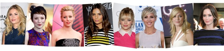 Celebrity hairstyles