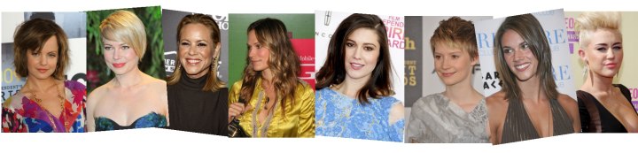 Celebrity hairstyles