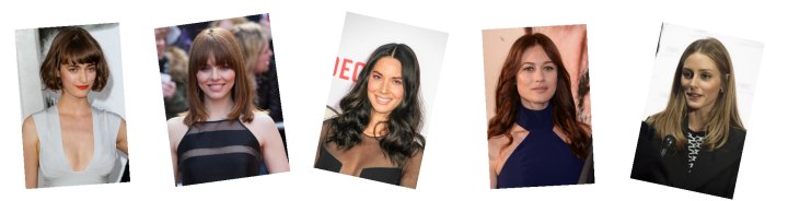 Celebrity hairstyles