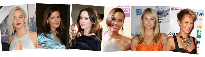 Celebrity hairstyles