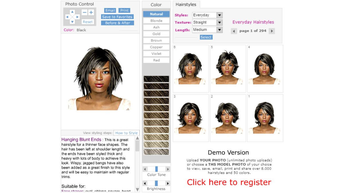 try on hairstyles app for black hair
