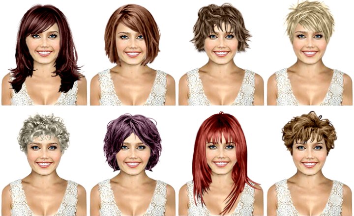 Virtual hairstyles