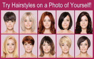 Try on different hairstyles and hair colors
