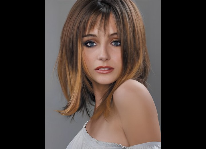 Balayage for a worn out hair color effect