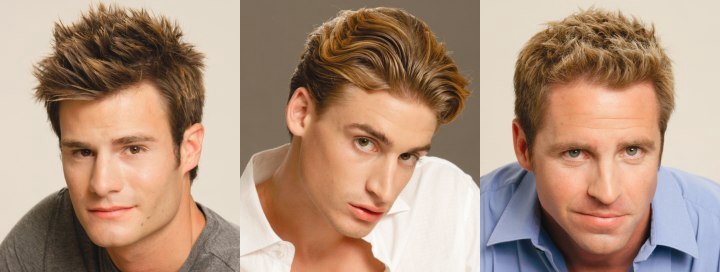 Long hairstyles, braids and conservative hairstyles for gentlemen