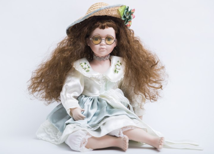 Doll with brown hair