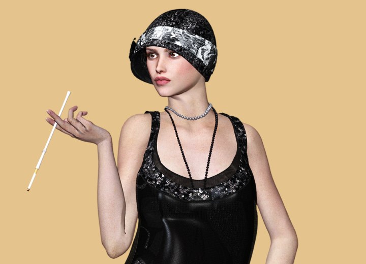 1920s flapper girl