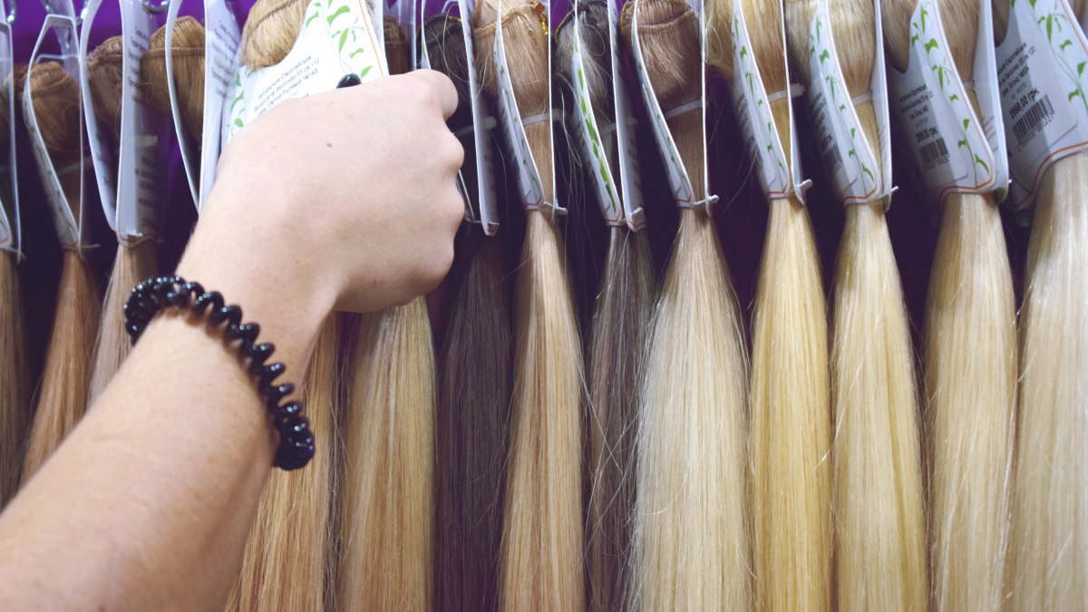 Strand by strand hair extensions for natural looking results, weft