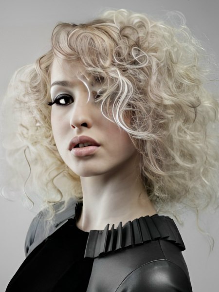 Youthful Hairstyle For A Striking High Fashion Femininity Look