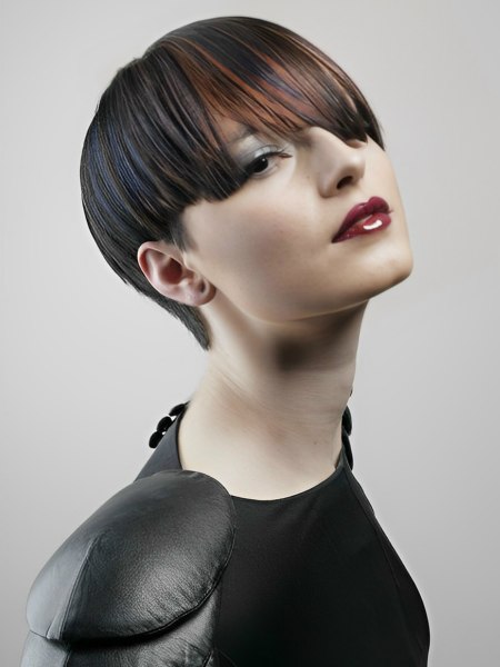Short hairstyle for an androgynous look