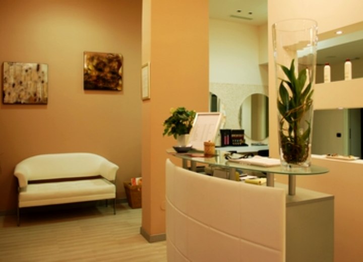 Hair salon furniture and reception desk