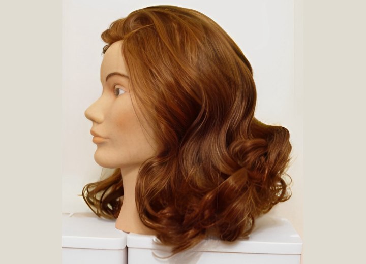 Long bob with curls