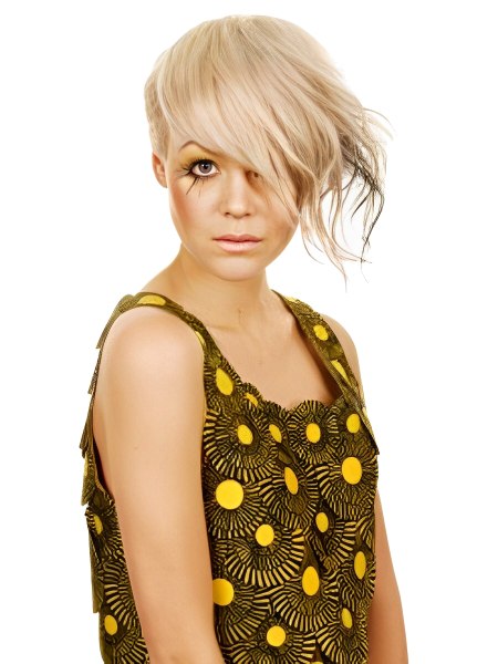Sixties hairstyle with a modern feel