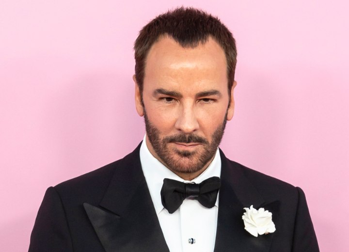 Tom Ford with a well shaped beard