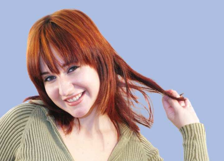 Ragazza con i capelli rossi