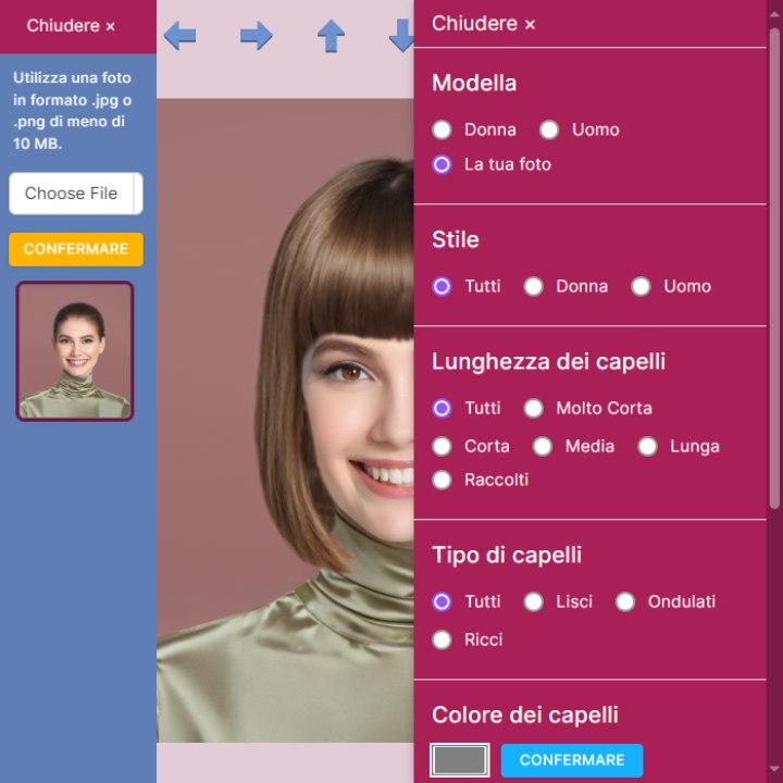 Prova capelli su una tua foto