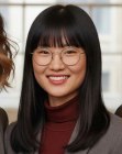 Capelli asiatici lunghi e lisci