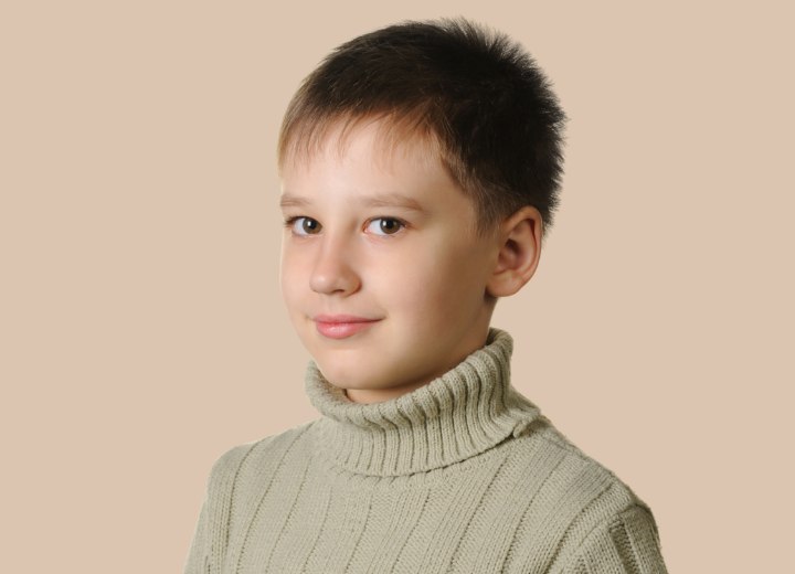 Very short haircut with hair that stands up for boys Very short haircut with hair that stands up for boys