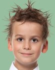 Punk hairstyle with spikes for little boys