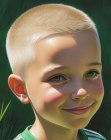 Buzz cut hair for active boys