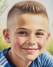 Sporty short hair for boys