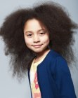 Hairstyle for little girls with very frizzy hair