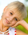 Pixie cut with bangs for young girls