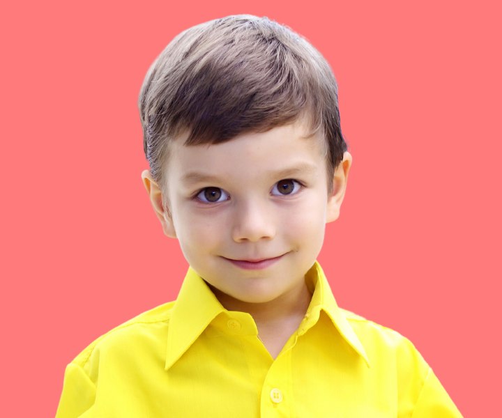 Handsome short haircut for little boys