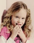 Long hairstyle with curls for little girls