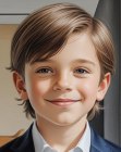 Medium-length haircut for boys