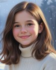 Long bob for young girls
