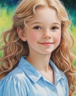 Spiral curls hair for little girls