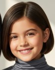 Sleek chin-length bob