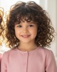 Shoulder-length spiral curls