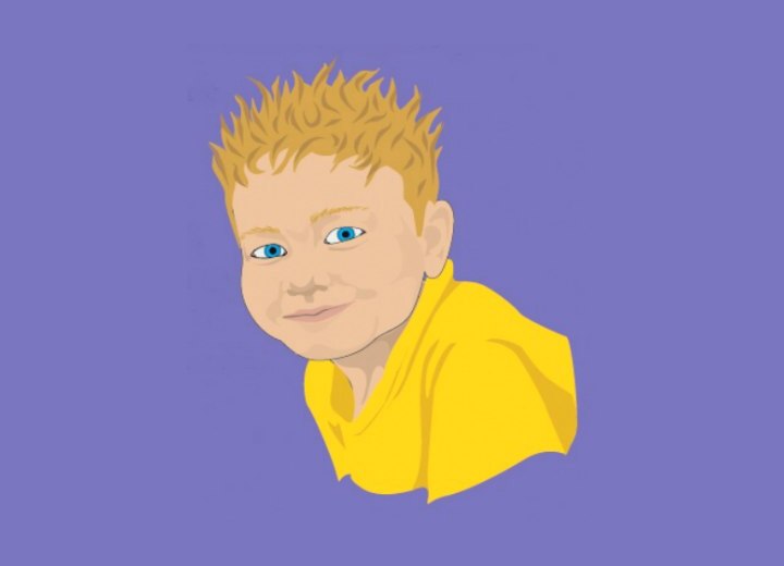 Punk hair cut for little boys